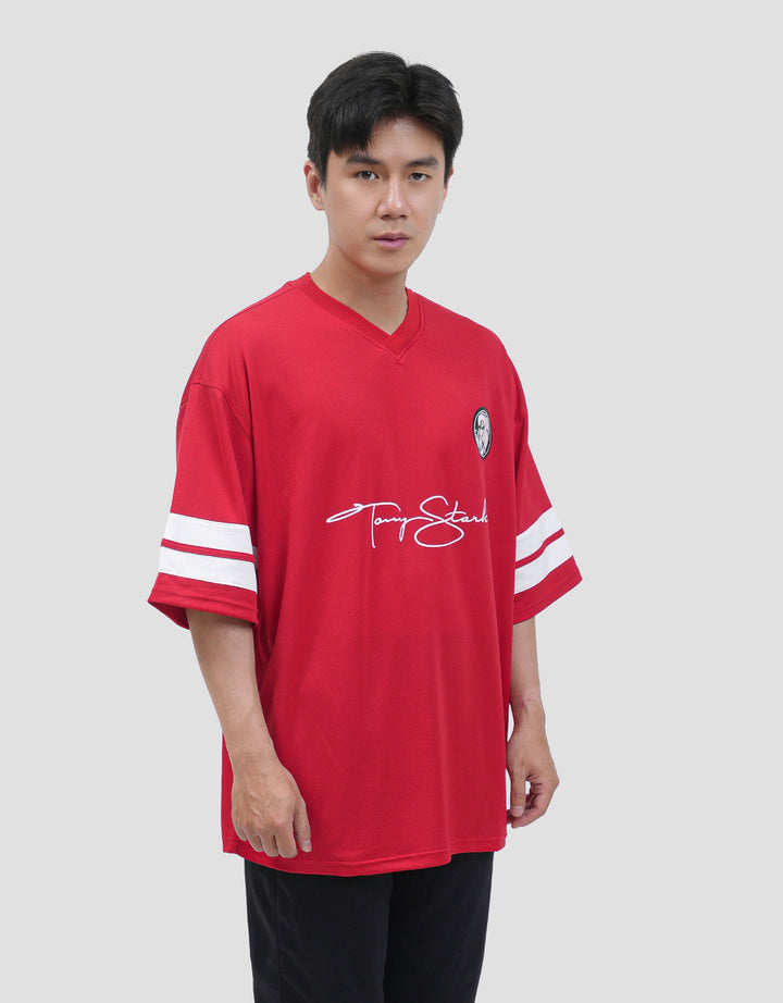 Marvel Varsity Iron Man 63 Performance Kaos Oversize Pria