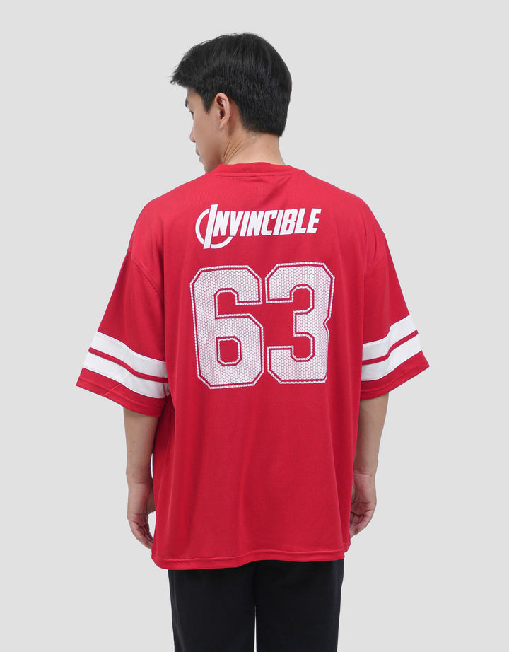 Marvel Varsity Iron Man 63 Performance Kaos Oversize Pria