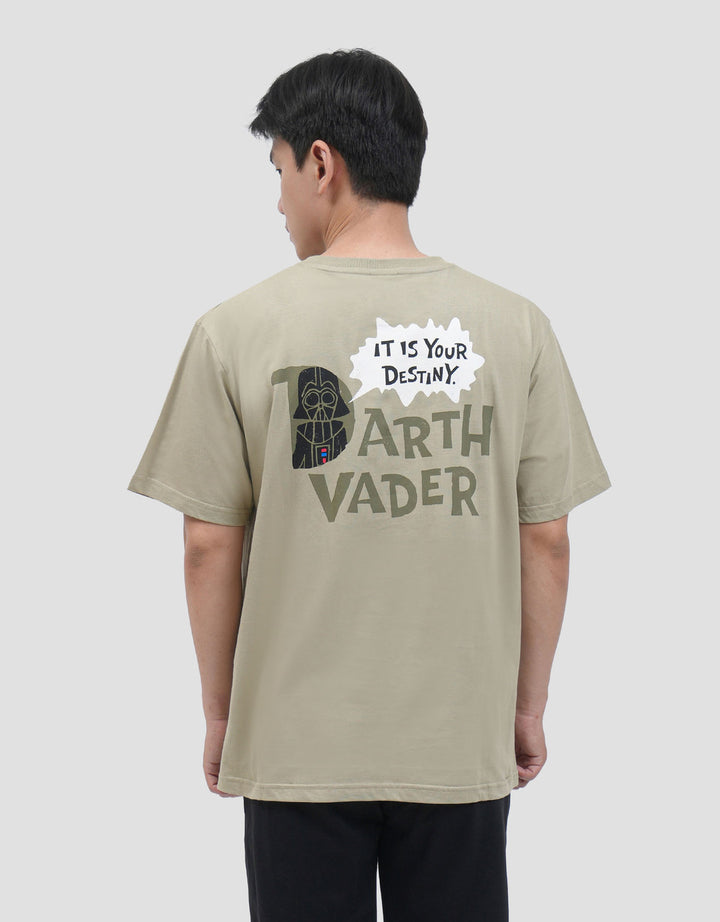 Star Wars Doodle Darth Vader Backprint Kaos Pria