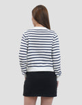 Nevada Flat Knit Stripe Cardigan Wanita