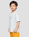 Suko Graphic Ringer Kerah Bulat Kaos Anak Laki-Laki