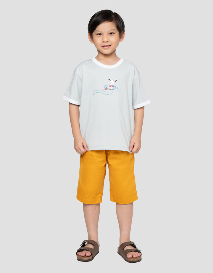 Suko Graphic Ringer Kerah Bulat Kaos Anak Laki-Laki