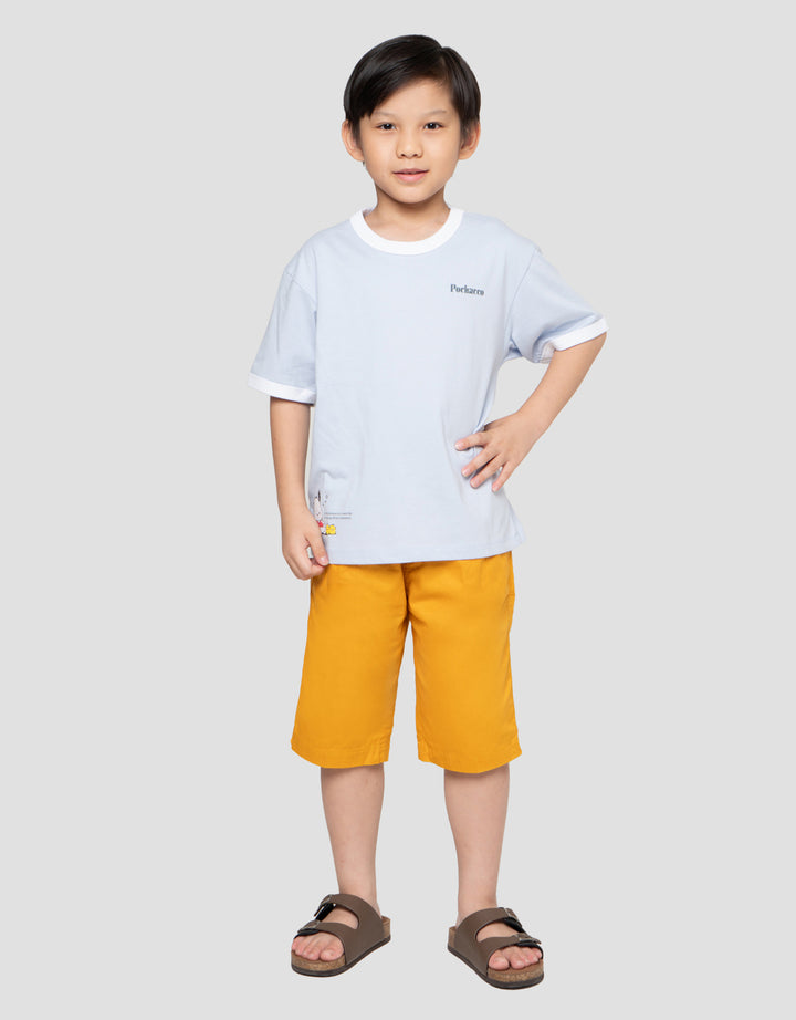 Suko Graphic Ringer Lengan Pendek Kaos Anak Laki-Laki