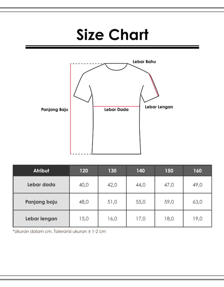 Suko Graphic Ringer Lengan Pendek Kaos Anak Laki-Laki
