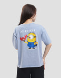 Nevada New Print Wash Minions Kaos Oversize Wanita