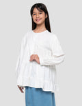 Nevada Tiered Kerah Shanghai Mastier Blouse Anak Perempuan