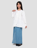 Nevada Tiered Kerah Shanghai Mastier Blouse Anak Perempuan