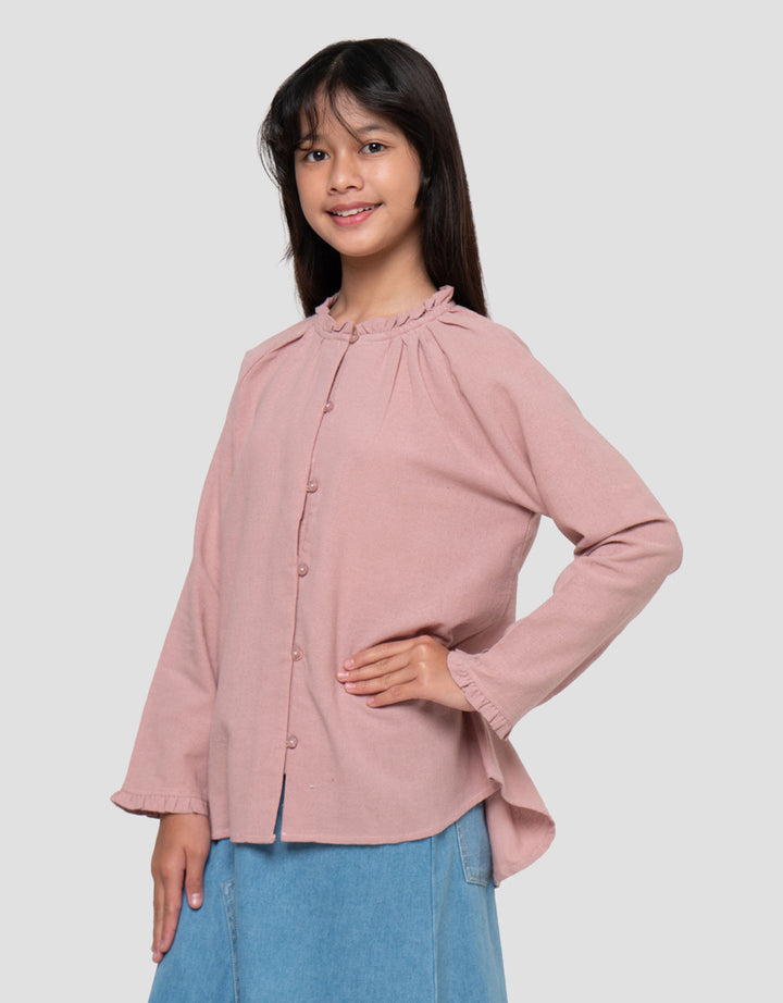 Nevada Kerah Ruffle Masrufcoll Blouse Anak Perempuan