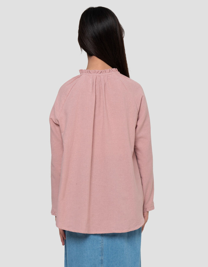 Nevada Kerah Ruffle Masrufcoll Blouse Anak Perempuan