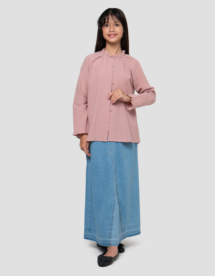 Nevada Kerah Ruffle Masrufcoll Blouse Anak Perempuan