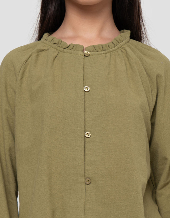 Nevada Kerah Ruffle Masrufcoll Blouse Anak Perempuan