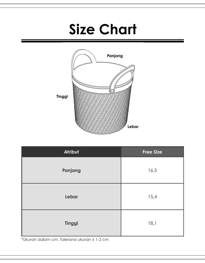 MxM Green Leaf Storage Ayaori Mini Basket (775) Bsaya-3