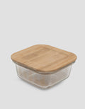 MxM Homeco Square Container With Bamboo Lid 310 ml