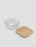 MxM Homeco Container Square Container With Bamboo Lid 510 ml