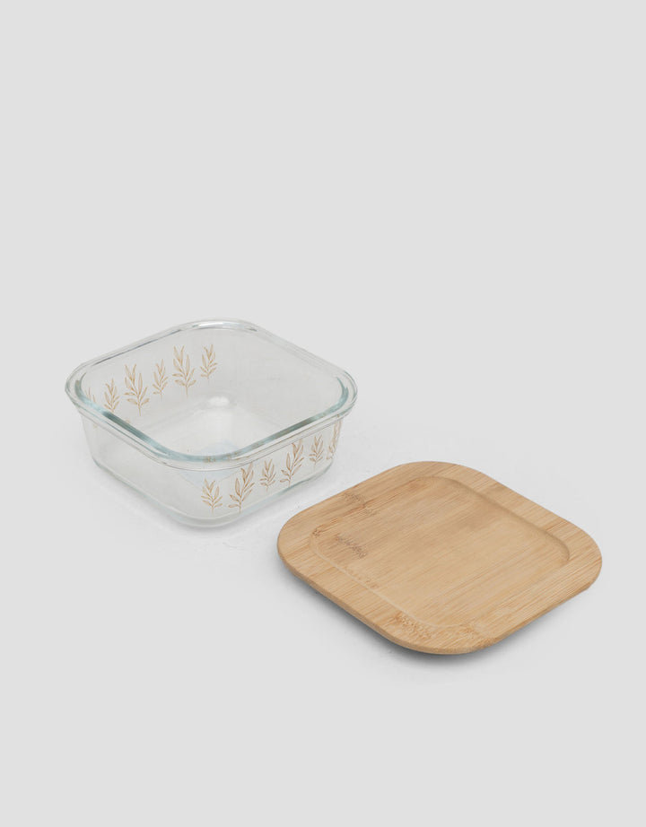 MxM Homeco Container Square Container With Bamboo Lid 510 ml