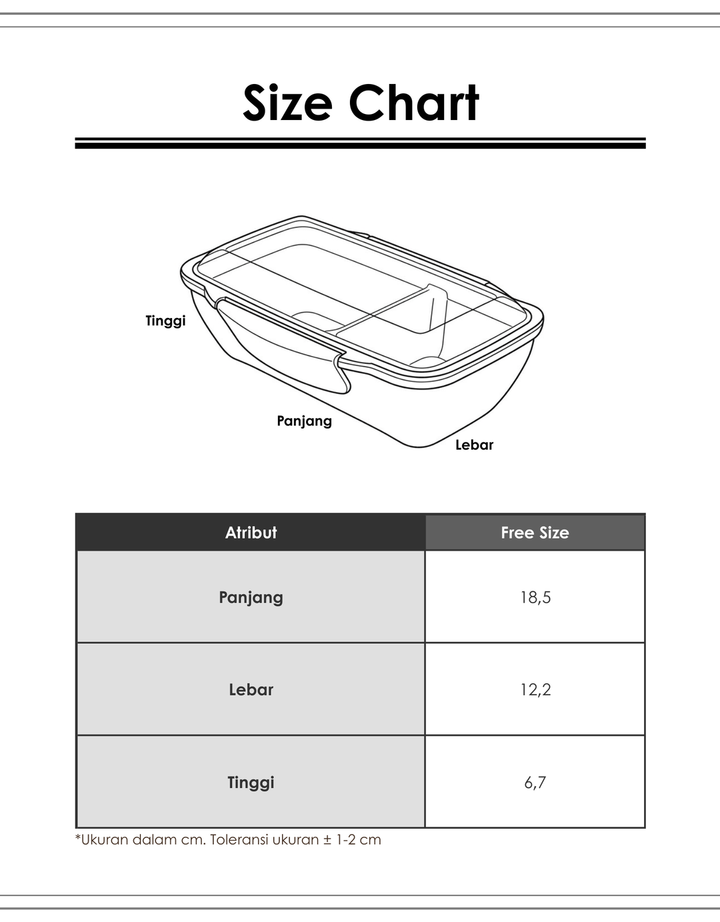 MxM Hawaii Lunch Box Kotak Makan Magnus S (8220)