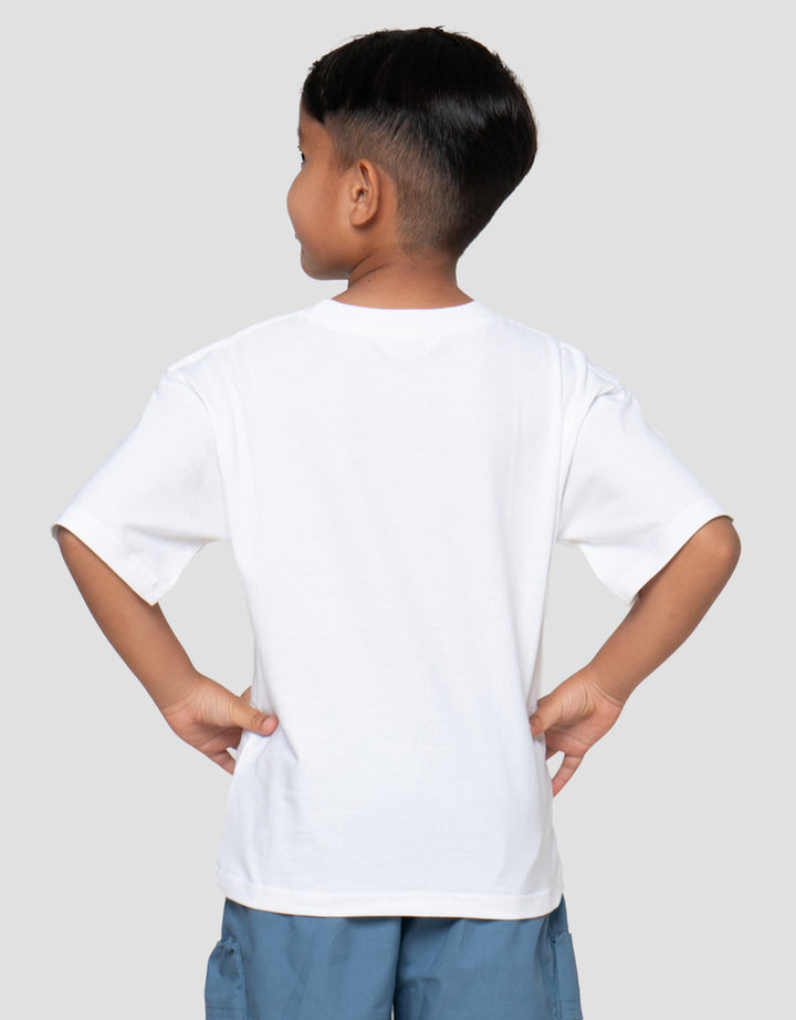 Little M Track My Trail Print Kaos Oversize Anak Laki-Laki