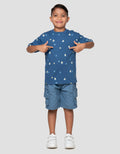 Little M Marine Print Kaos Oversize Anak Laki-Laki