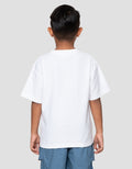 Little M Terry Ocean Print Kaos Oversize Anak Laki-Laki