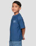 Little M Terry New Memories Print Kaos Oversize Anak Laki-Laki