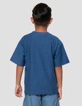 Little M Terry New Memories Print Kaos Oversize Anak Laki-Laki