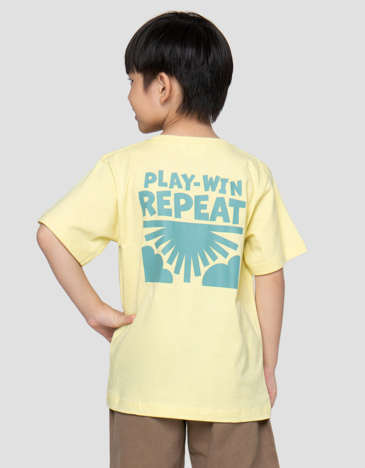 Little M Play Win Repeat Kaos Oversize Anak Laki-Laki