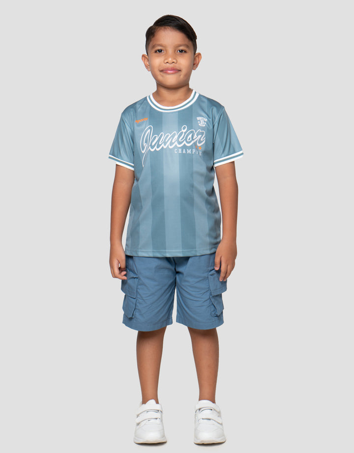 Little M Sub Junior Sport Print Kaos Oversize Anak Laki-Laki