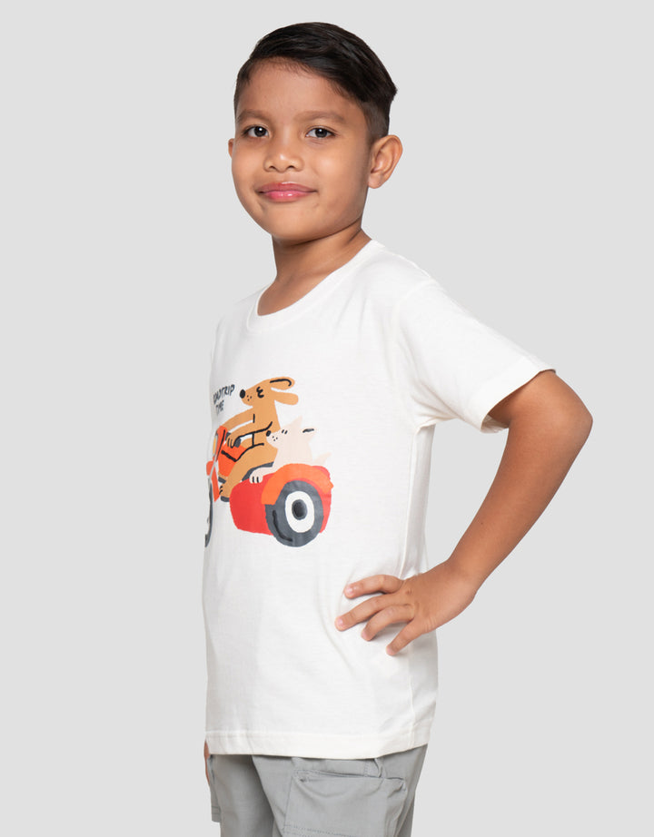 Little M Road Trip Print Kaos Anak Laki-Laki