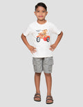 Little M Road Trip Print Kaos Anak Laki-Laki