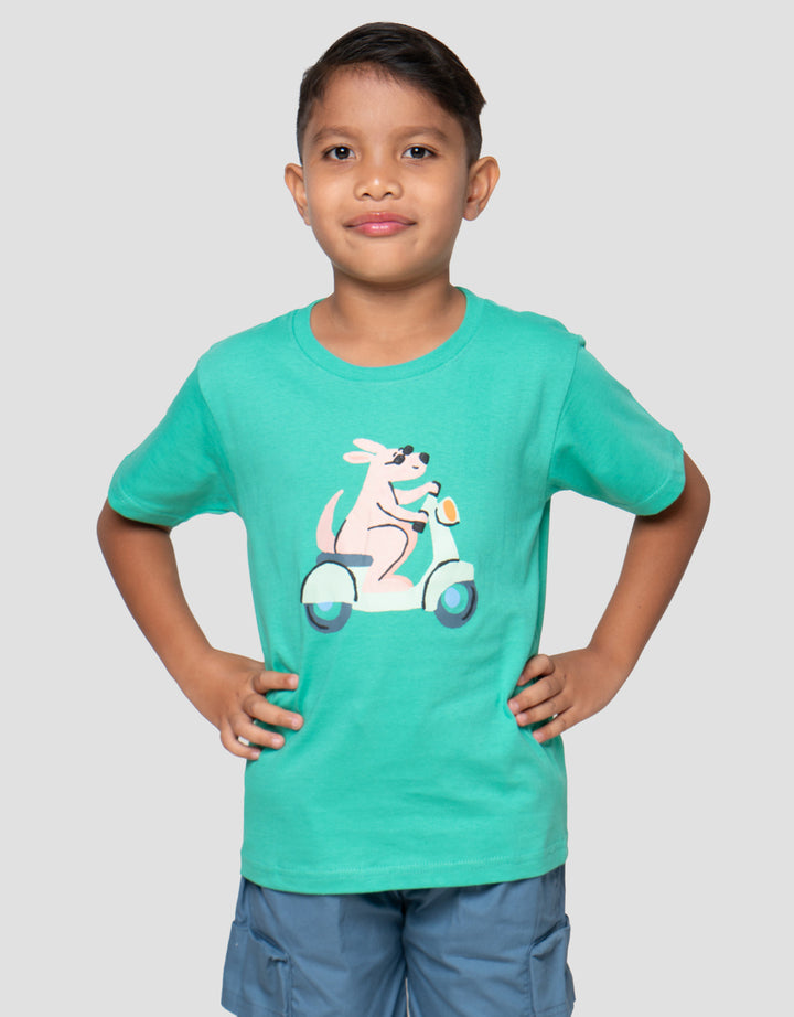 Little M Scooter Print Kaos Anak Laki-Laki