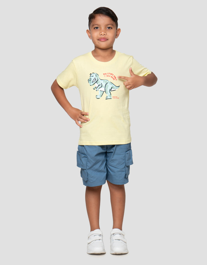 Little M Big Steps Only Print Kaos Anak Laki-Laki