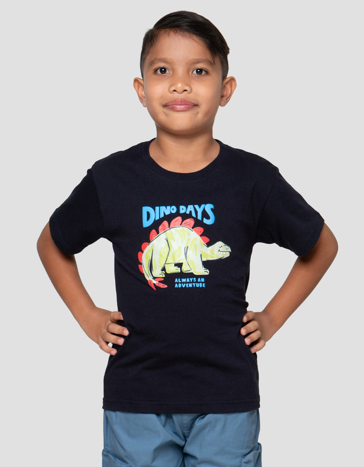 Little M Dino Days Print Kaos Anak Laki-Laki