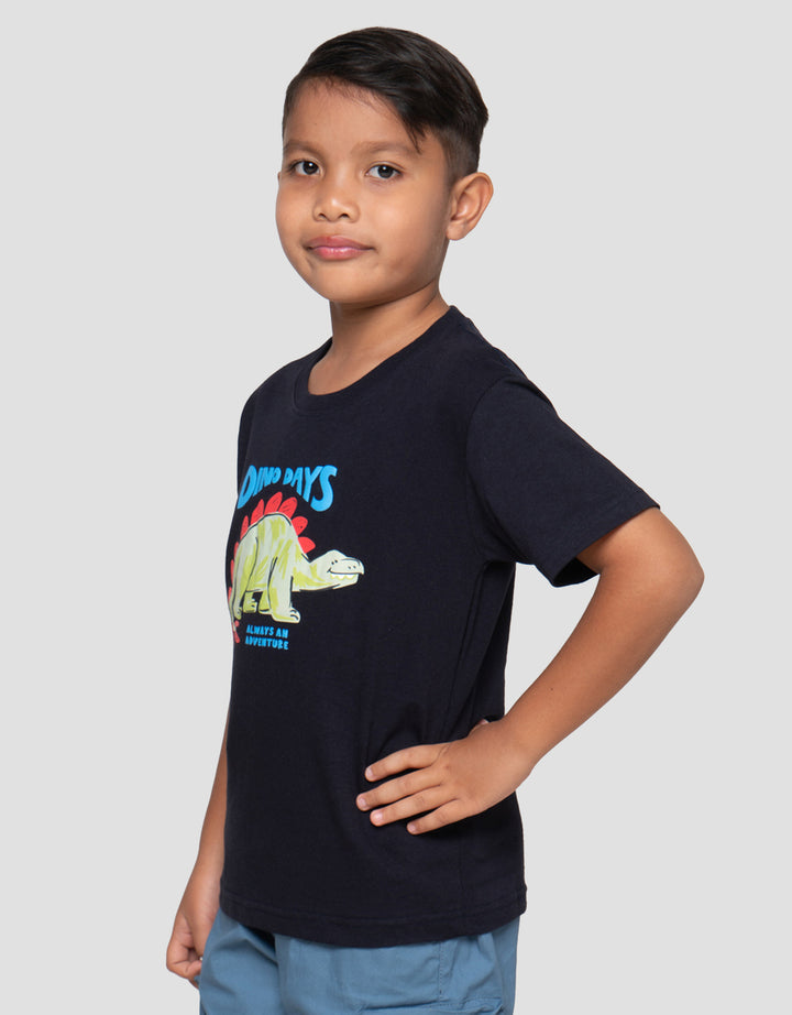 Little M Dino Days Print Kaos Anak Laki-Laki