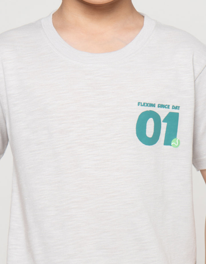 Little M Ss Flexng Kaos Anak Laki-Laki