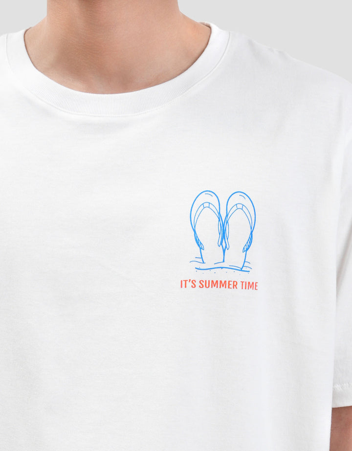Aos Theme Tbnd Summer Seaside Kaos Pria