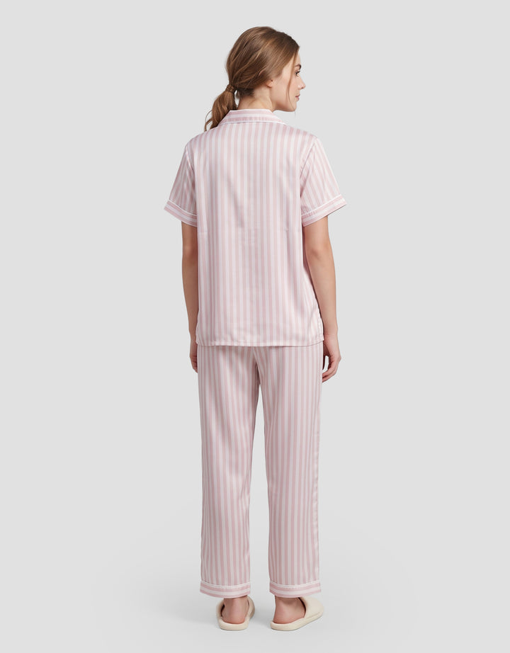SHE'SENSE STRIPE PAKAIAN SETELAN PIYAMA WANITA