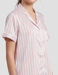 SHE'SENSE STRIPE PAKAIAN SETELAN PIYAMA WANITA