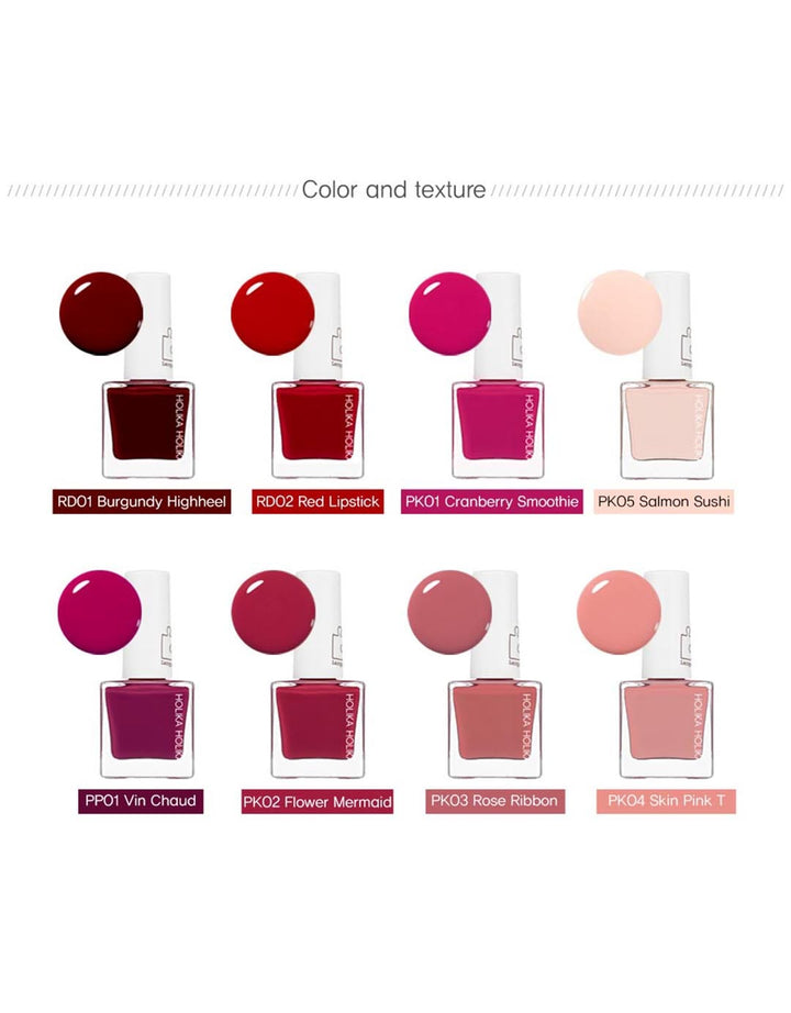 Holika Holika Piece Matching Nails Lacquer RD01 Burgundy Highheel