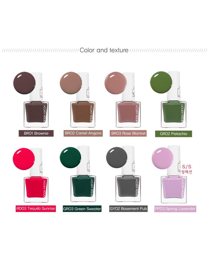 Holika Holika Piece Matching Nails Lacquer RD01 Burgundy Highheel