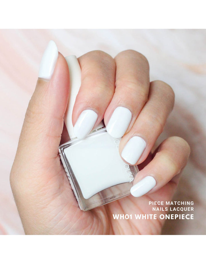 Holika Holika Piece Matching Nails Lacquer WH01 White Onepiece