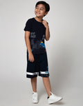 Little M Dino And City Kids T-Shirt