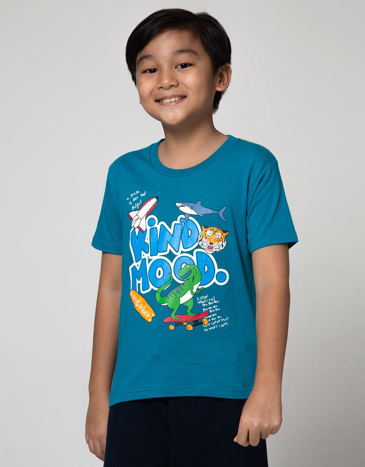 Little M Short Sleeve T-Shirt Dino Kind Mood