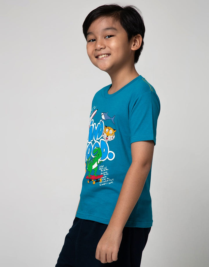 Little M Short Sleeve T-Shirt Dino Kind Mood