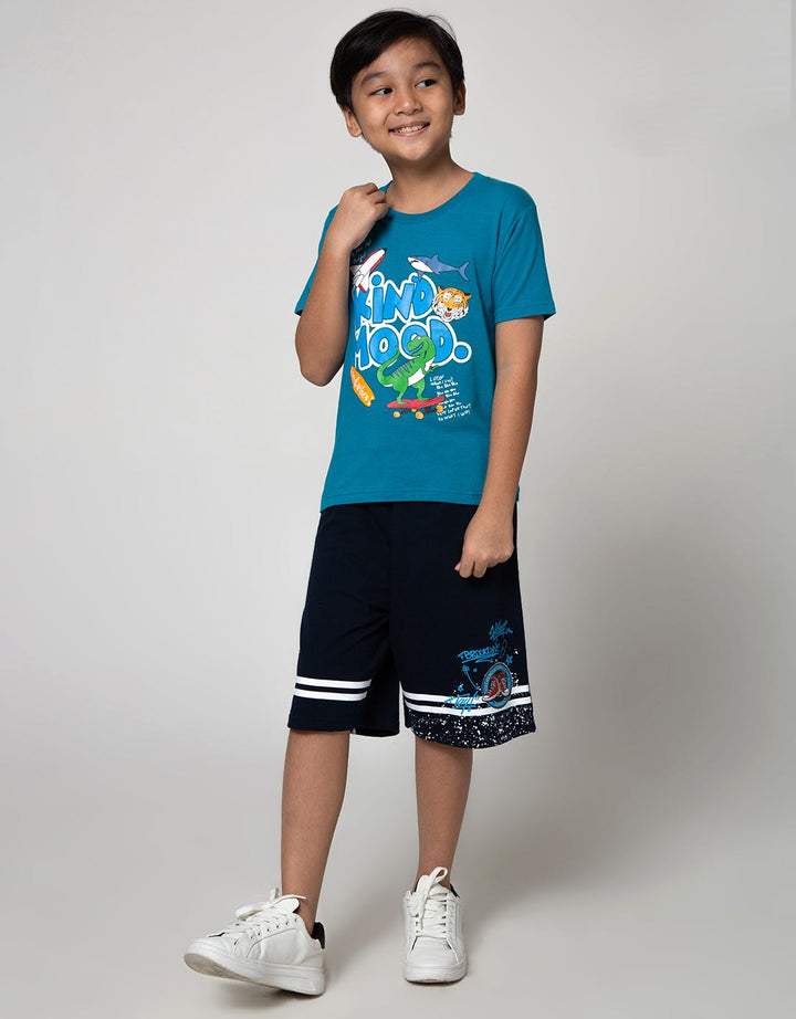 Little M Short Sleeve T-Shirt Dino Kind Mood