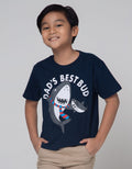Little M Short Sleeve T-Shirt Shark Dad Best Bud