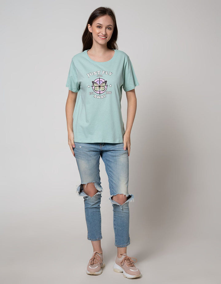 Nevada Short Sleeve T-Shirt Butterfly Just Fly Away