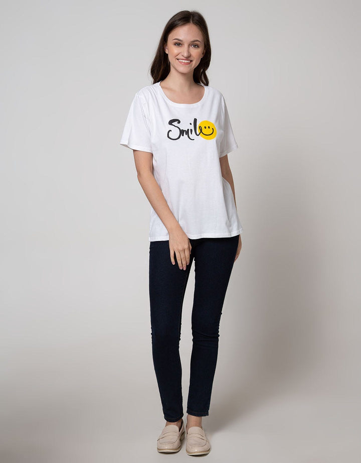 Nevada Short Sleeve T-Shirt Print Smile