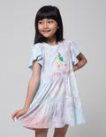 Little M Tie Dye Unicorn Midi Dress