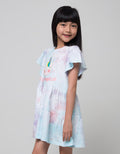 Little M Tie Dye Unicorn Midi Dress