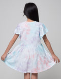 Little M Tie Dye Unicorn Midi Dress